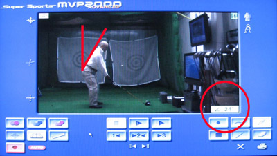 ゴルフスイング映像解析写真1