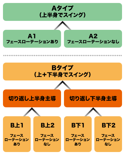 ゴルフスイング分類 B上 or B下 画像1